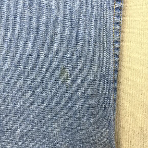 Vintage Levis Skosh Jeans Mens 38 Blue Denim Straight Leg Light Stone Wash y2k - Picture 9 of 14